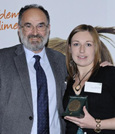 Megan receives her Louis Bonduelle Research Award